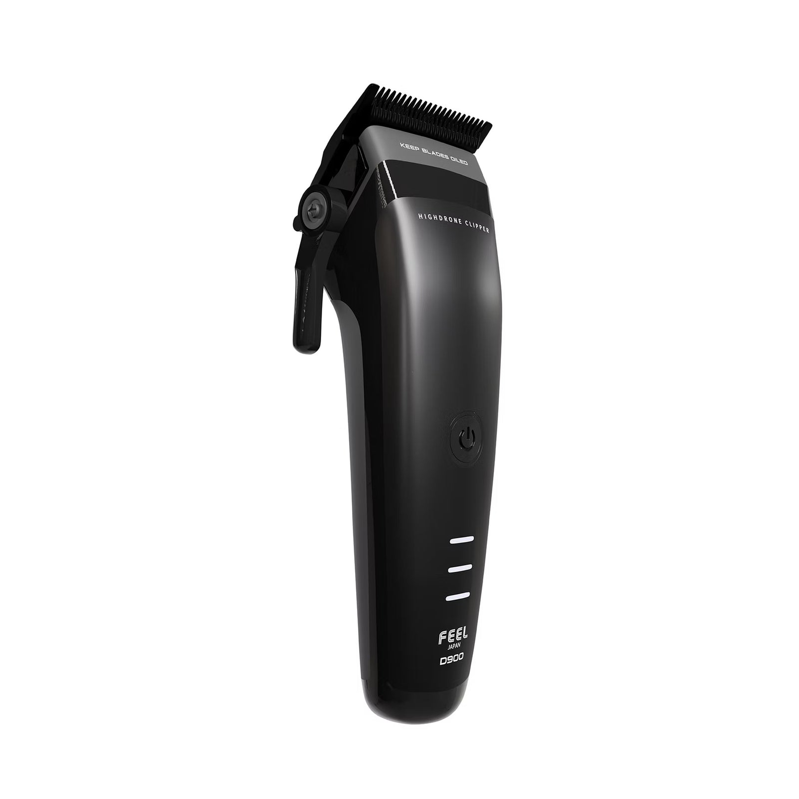 FEEL D900 cordless hair clipper, angled side view