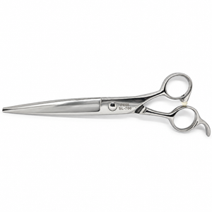 FEEL SL700 long cutting shear and professional hair scissors, side view on white background