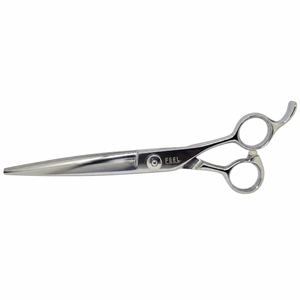 FEEL SL700 long cutting shear and professional hair scissors on a white background