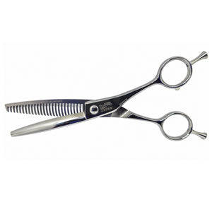 PROFEEL 29252 thinning shears and professional hair thinning scissors, open view with 25 teeth