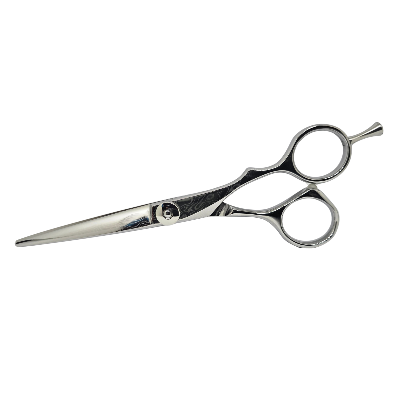 ZUIUN D855 blunt cut shear full profile with Japanese Sword Damascus Steel